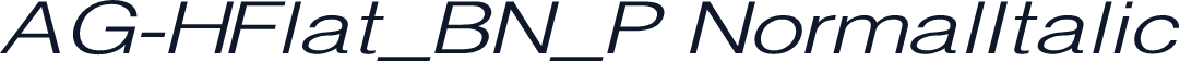 AG-HFlat_BN_P NormalItalic
