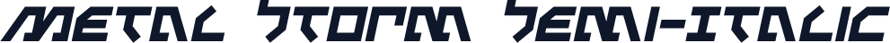 Metal Storm Semi-Italic