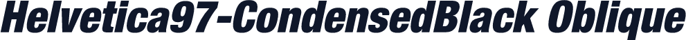 Helvetica97-CondensedBlack Oblique