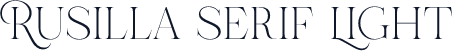 Rusilla serif Light