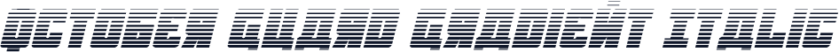 October Guard Gradient Italic