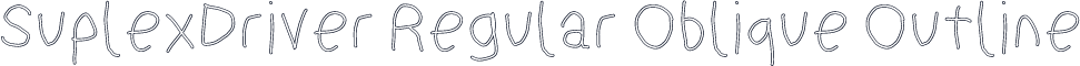 SuplexDriver Regular Oblique Outline