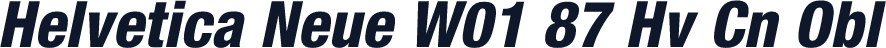 Helvetica Neue W01 87 Hv Cn Obl