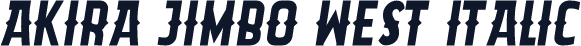Akira Jimbo West Italic