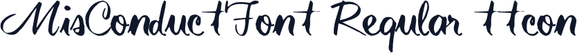MisConductFont Regular ttcon