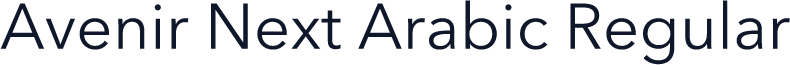 Avenir Next Arabic Regular