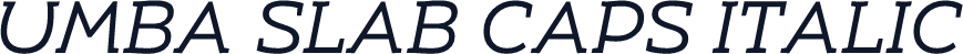 Umba Slab Caps Italic