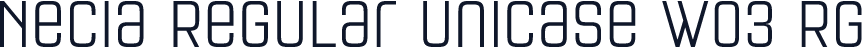 Necia Regular Unicase W03 Rg
