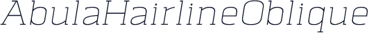 AbulaHairlineOblique