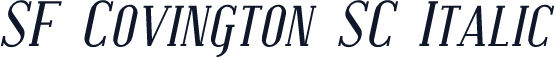 SF Covington SC Italic