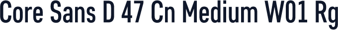 Core Sans D 47 Cn Medium W01 Rg