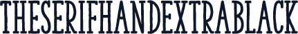☞TheSerifHandExtrablack