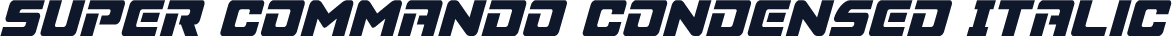 Super Commando Condensed Italic