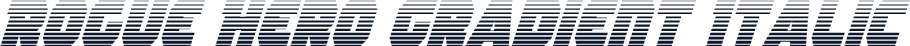 Rogue Hero Gradient Italic
