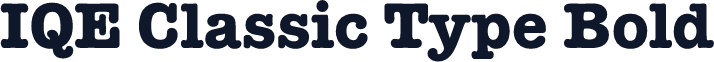 IQE Classic Type Bold