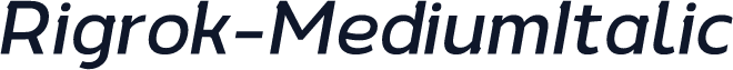 Rigrok-MediumItalic