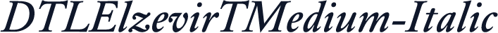 DTLElzevirTMedium-Italic