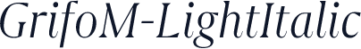GrifoM-LightItalic