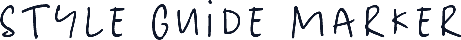 Style guide Marker
