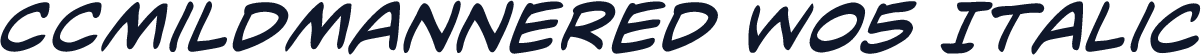 CCMildMannered W05 Italic