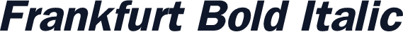Frankfurt Bold Italic