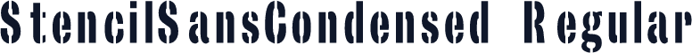 StencilSansCondensed Regular