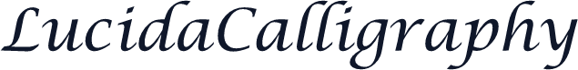 LucidaCalligraphy
