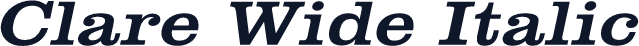 Clare Wide Italic