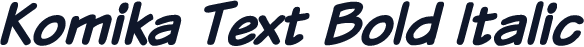 Komika Text Bold Italic