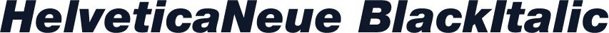 HelveticaNeue BlackItalic
