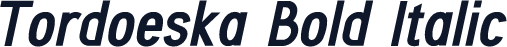 Tordoeska Bold Italic