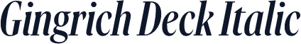 Gingrich Deck Italic