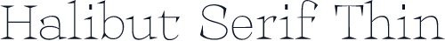 Halibut Serif Thin