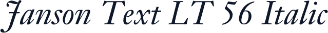 Janson Text LT 56 Italic