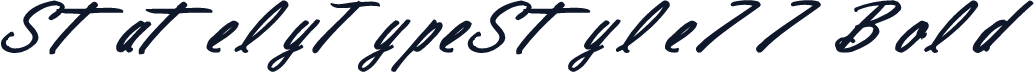 StatelyTypeStyle77 Bold