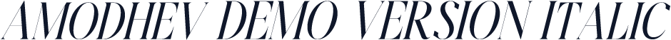 Amodhev DEMO VERSION Italic
