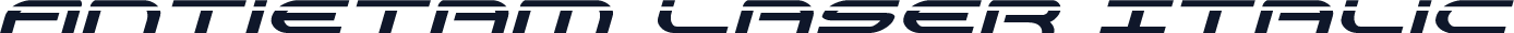 Antietam Laser Italic