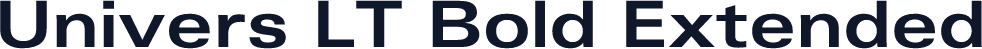 Univers LT Bold Extended