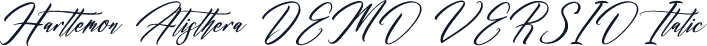 Harttemon Alisthera DEMO VERSIO Italic