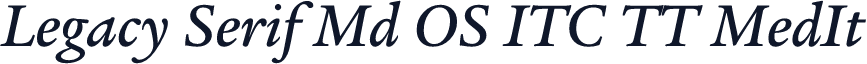 Legacy Serif Md OS ITC TT MedIt