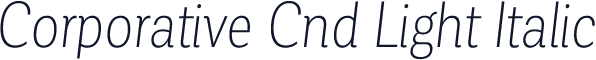 Corporative Cnd Light Italic
