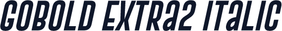 Gobold Extra2 Italic