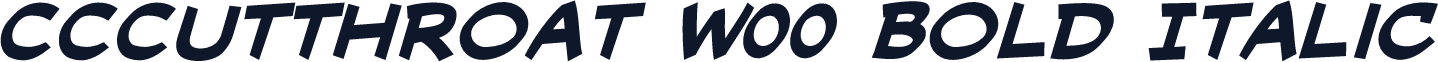CCCutthroat W00 Bold Italic