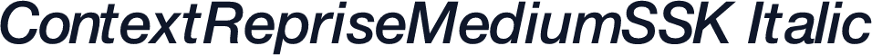 ContextRepriseMediumSSK Italic