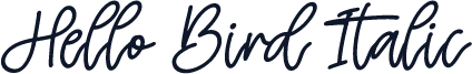 Hello Bird Italic