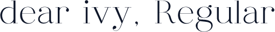 dear ivy, Regular