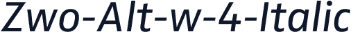 Zwo-Alt-w-4-Italic