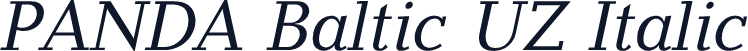 PANDA Baltic UZ Italic