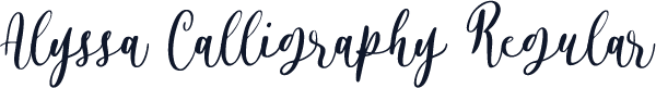 Alyssa Calligraphy Regular