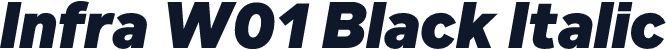 Infra W01 Black Italic